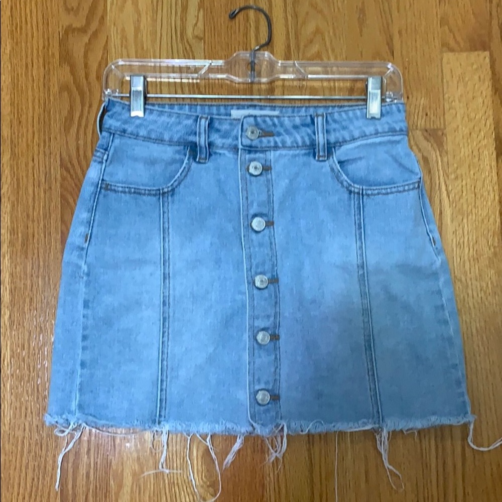 Pacsun Button Up Denim Skirt